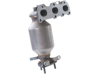 Catalytic Converter, with mounting parts, Euro 4, with environmental seal: 001