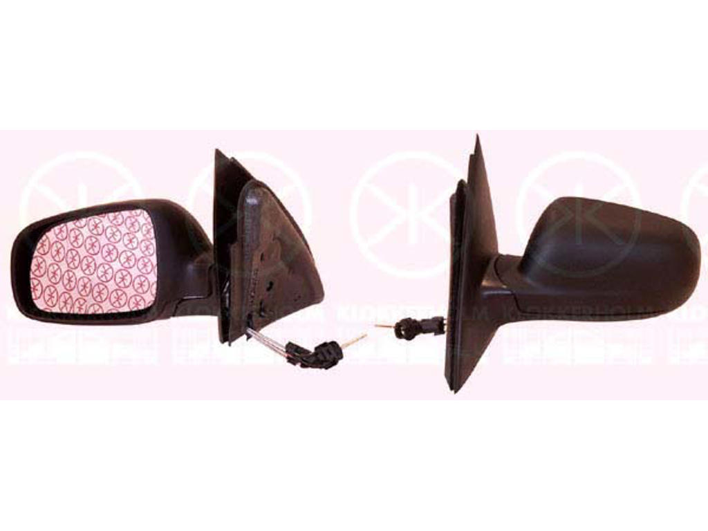 Exterior Mirror, Control: cable pull, Aspherical, Left, Width [mm]: 150, black