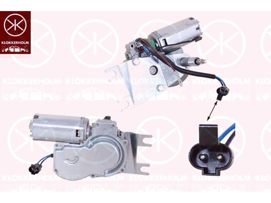 Wiper Motor, Rear, Voltage [V]: 12