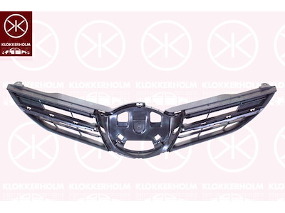 Ventilation Grille, bumper, Front, black, Upper section