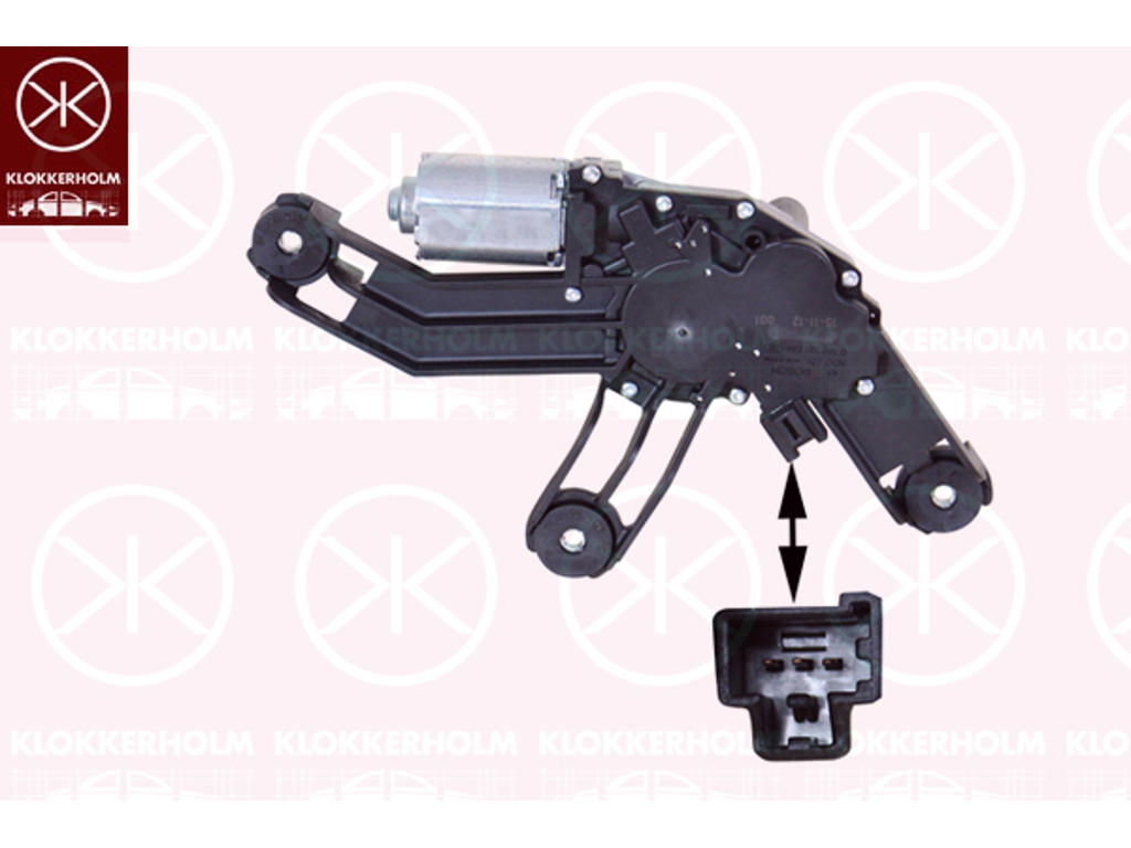 Wiper Motor, Rear, Voltage [V]: 12