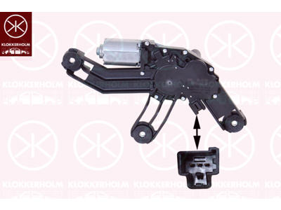 Wiper Motor, Rear, Voltage [V]: 12