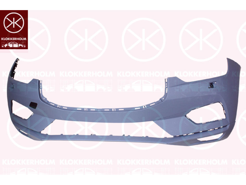 Bumper, w/primer, Front, with hole(s) for washer nozzle