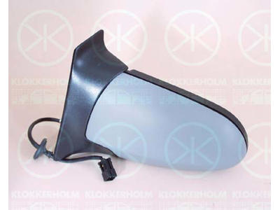 Exterior Mirror, w/primer, for electric mirror adjustment, Convex, Heatable, Left