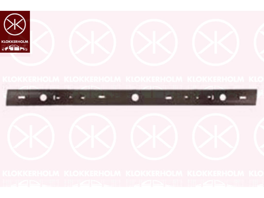 Support, bumper, Rear, Steel