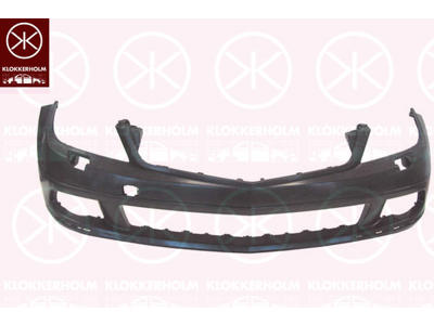 Bumper, Avantgarde, Elegance, not for trim level: facelift, Front, w/primer, with hole(s) for washer nozzle