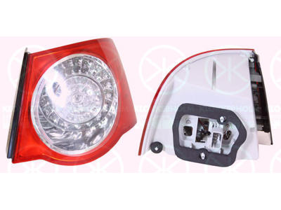 Baglygte, LED, uden lampeholder, højre, ydre del