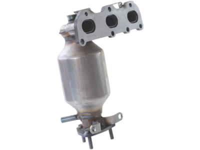 Catalytic Converter, with mounting parts, Euro 4, with environmental seal: 001