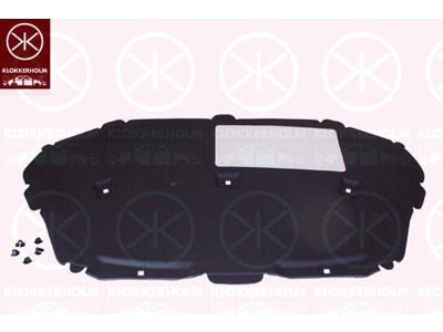Engine Compartment Noise Insulation, Centre Section, Fitting Position: Bonnet