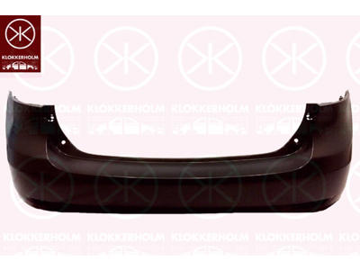 Bumper, Rear, black, Smooth