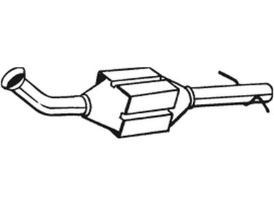 Catalytic Converter, with mounting parts, Emission Standard: Euro 2