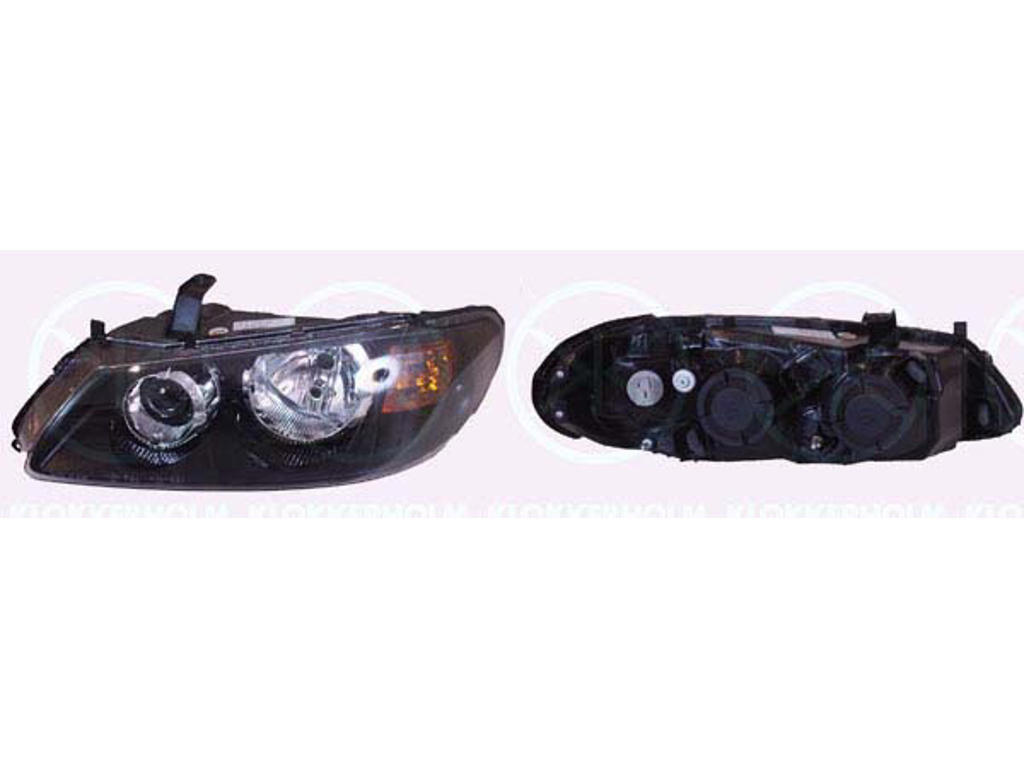 Headlight, H7/H7, for vehicles with headlight levelling, T.Y.C, Right, Housing Colour: black, Illuminance [lx]: 17.5