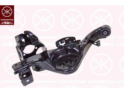 Control/Trailing Arm, wheel suspension, with reinforcement, with bush, Rear Axle Left, Trailing Arm, Full Body Section