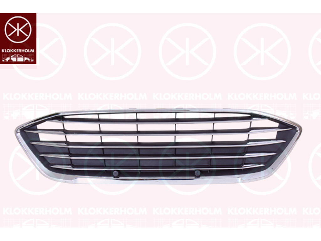 Kratka chlodnicy, Czesc kompletna, chromowy/czarny
