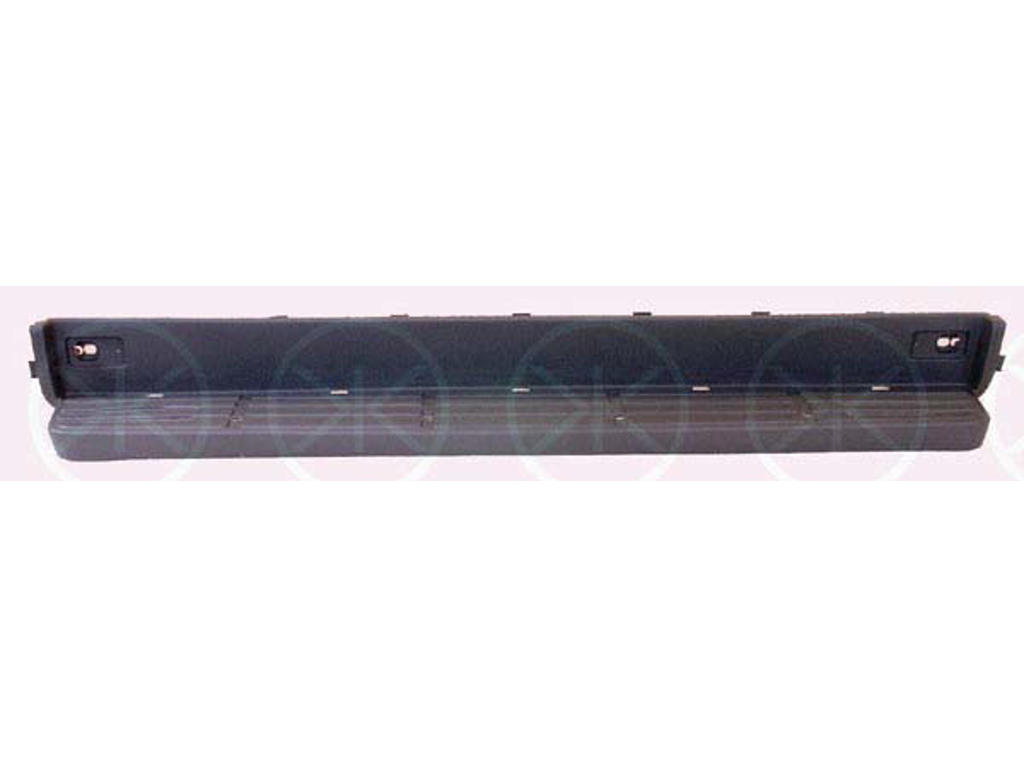 Bumper, for vehicles with step board, Rear, Plastic