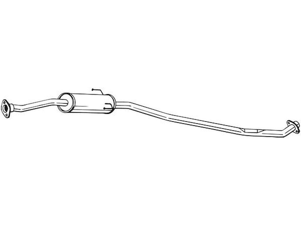 Centre Muffler, See accessories list for additionally required parts:  