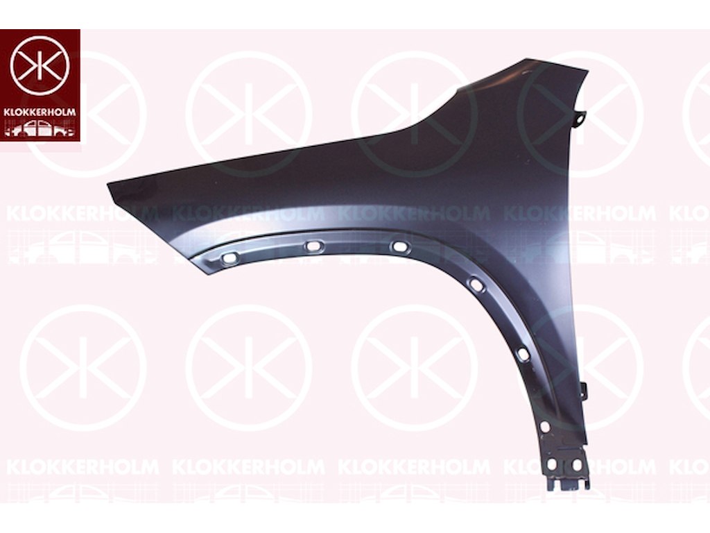 Крыло, алюминий, спереди слева