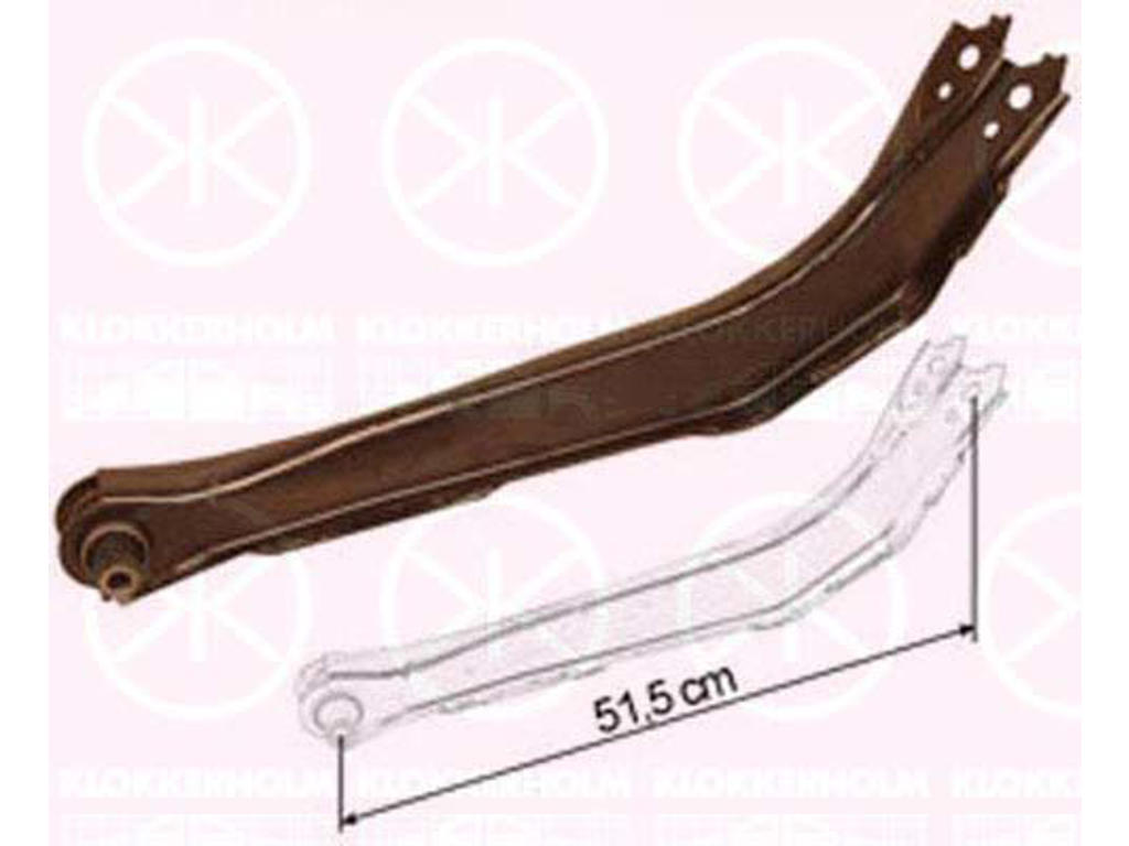 Control/Trailing Arm, wheel suspension, Rear Axle, Upper section, Trailing Arm