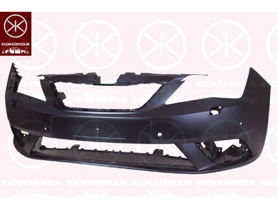 Bumper, w/primer, with hole(s) for park assist (parallel parking), Front, with hole(s) for washer nozzle