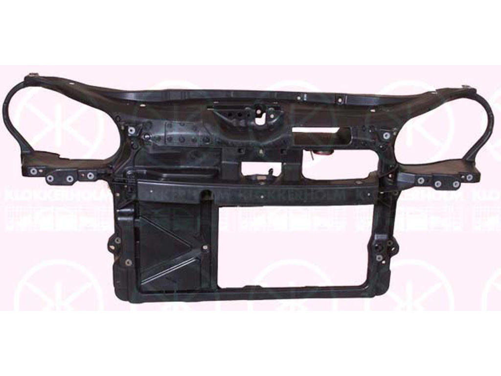 Radiator Support, for vehicles without air conditioning, 430x415, Plastic, Full Body Section