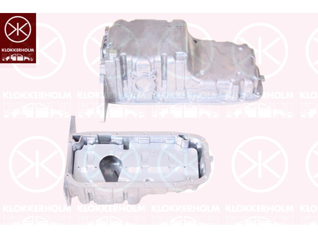 Oil Sump, Aluminium, without bore for oil level sensor
