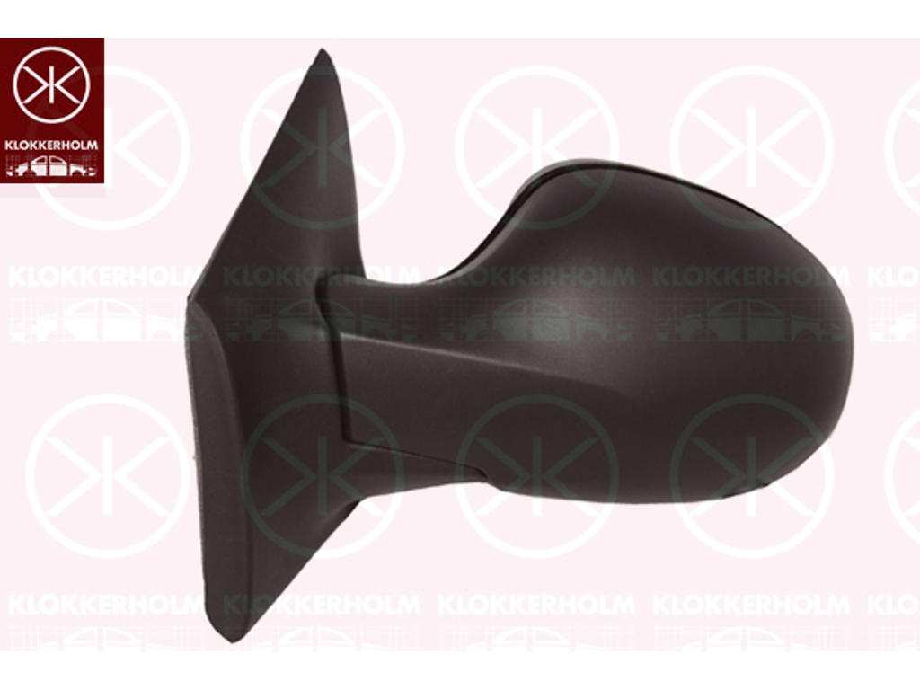 Exterior Mirror, Right, for electric mirror adjustment, with thermo sensor, Heatable, Convex, w/primer