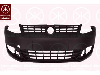 Bumper, Front, Grained, black