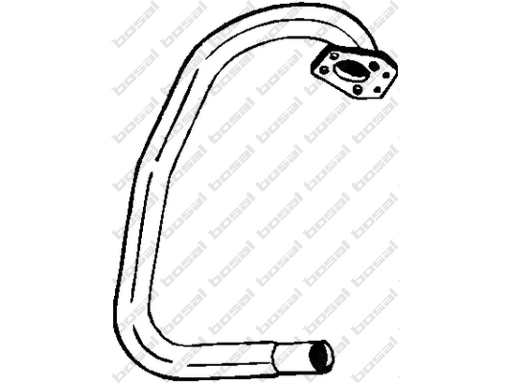 Exhaust Pipe, See accessories list for additionally required parts:  
