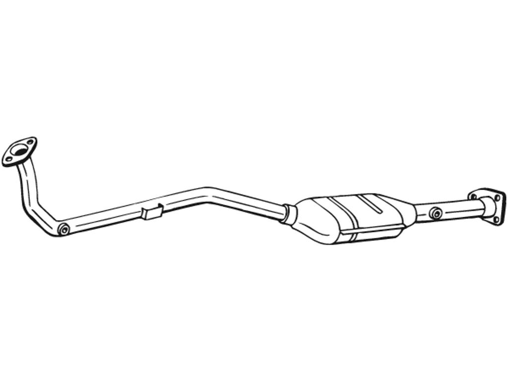 Catalytic Converter, with mounting parts, Emission Standard: Euro 3