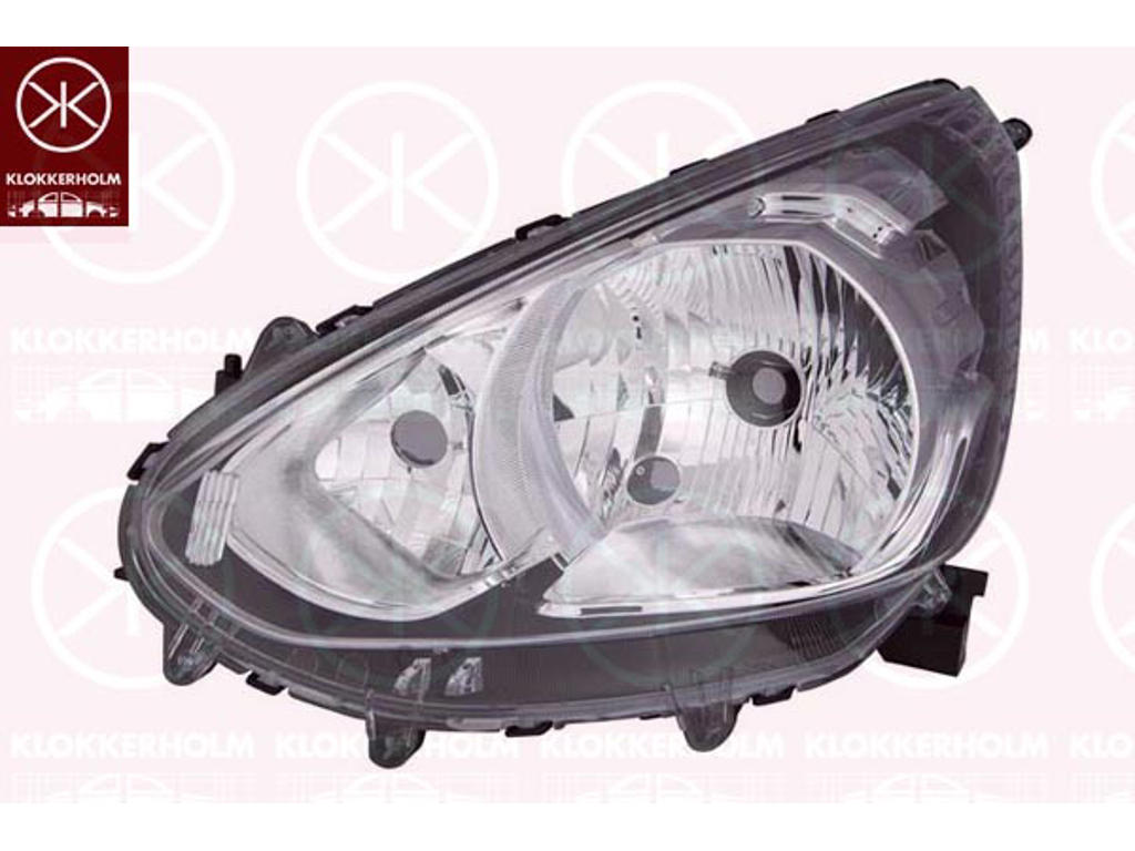 Headlight, Right, H4, with motor for headlamp levelling, Stanley type