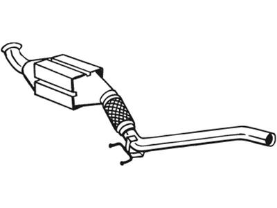 Catalytic Converter, with mounting parts, Euro 4