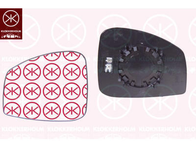 Mirror Glass, exterior mirror, Left, Heatable, Aspherical