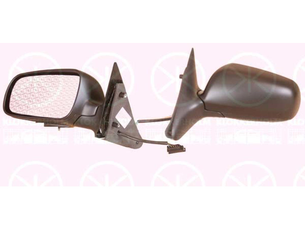 Exterior Mirror, Right, for electric mirror adjustment, w/primer, Heatable, Large mirror housing, Width [cm]: 19, Convex