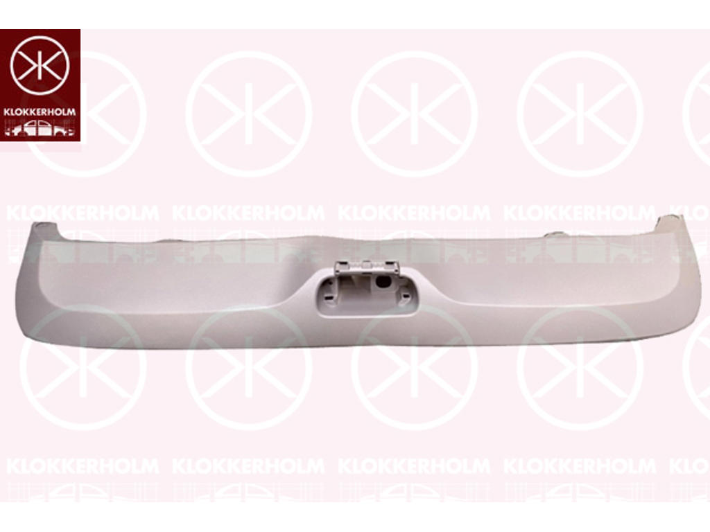Bumper, Rear, silver, Lower Section