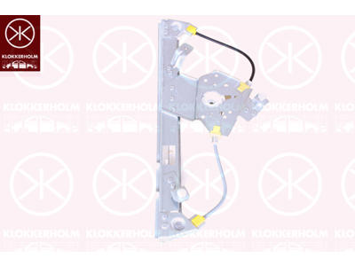 Window Regulator, without electric motor, Electric, Left Rear