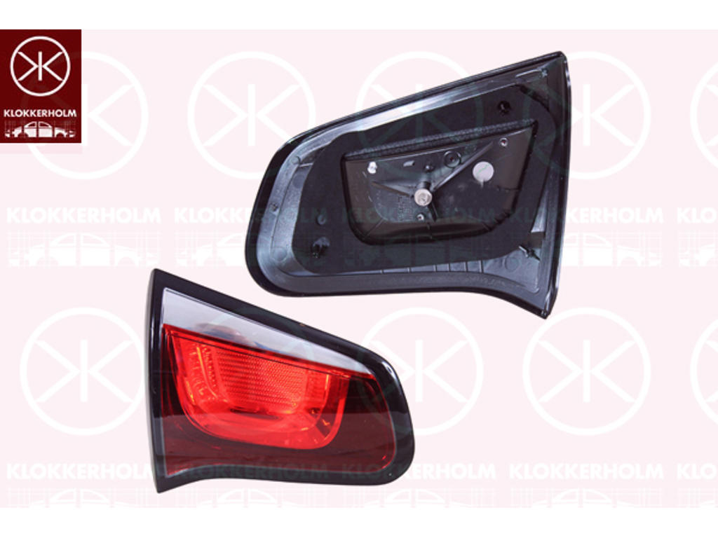 Tail Light Assembly, Right, Inner Section, without bulb holder, Valeo