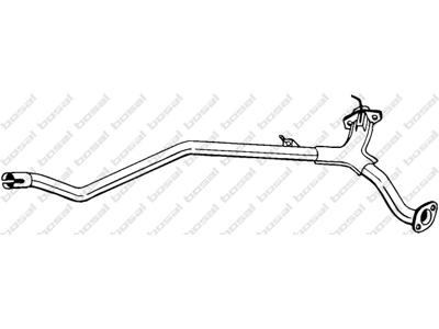 Exhaust Pipe, See accessories list for additionally required parts:  