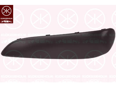 Trim/Protection Strip, bumper, black, Left Front