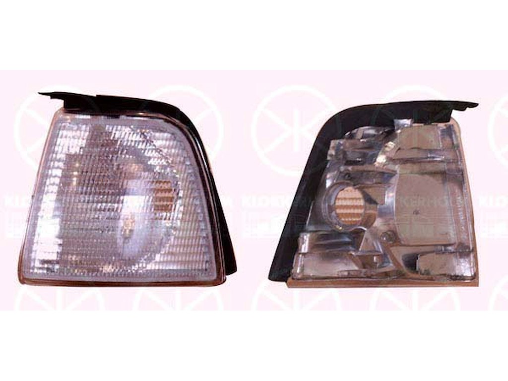 Direction Indicator, with bulb holder, white, Right