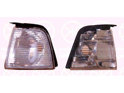 Фонарь указателя поворота, с держателем лампы, белый, слева