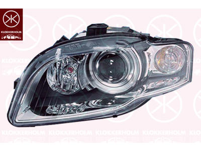 Forlygte, højre, Lysstyrke [lx]: 27.5, Bi-Xenon, med kurvelys, uden styreenhed til Xenon, med indstillingsmotor for LWR, D1S (gasafladningslampe), AL