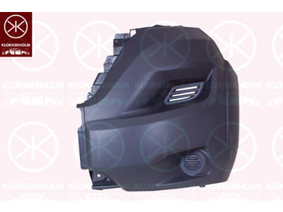 Bumper, dark grey, Left Front, Outer section