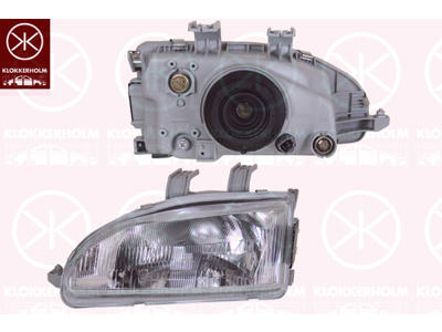 Headlight, H4, for vehicles without headlight levelling, T.Y.C, Right, Illuminance [lx]: 12.5