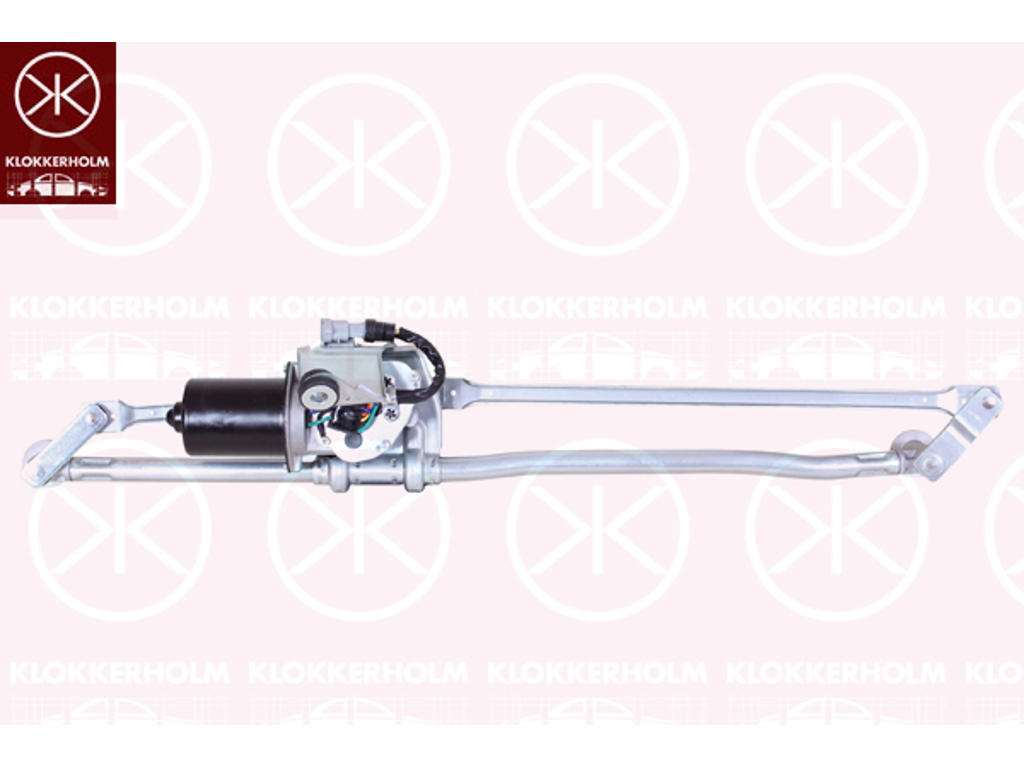 Window Cleaning System, Front, with wiper motor, for left-hand drive vehicles