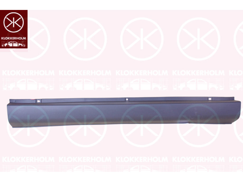 Bumper, Rear, black