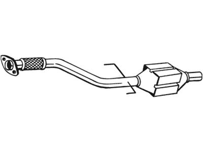 Catalytic Converter, with mounting parts, Emission Standard: Euro 2