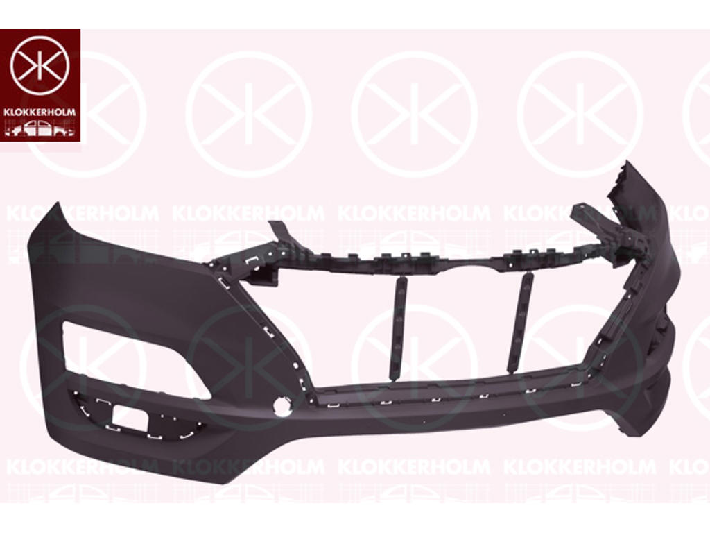 Bumper, Front, Vehicle Production Country: Czech Republic, Smooth, black