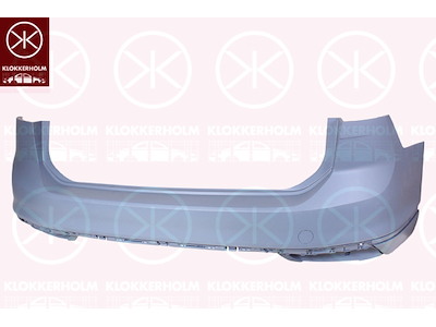 Stötfångare, m/grundlack, Bak, med hål/fäste för smala dekorlister