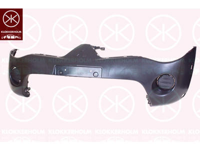Bumper, 4WD, Front, black