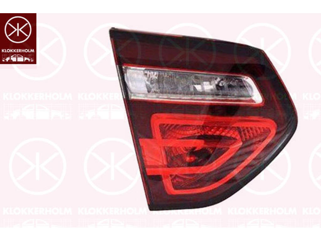 kombinuotas galinis žibintas, su lemputes laikikliu, dešine, vidine dalis, AL
